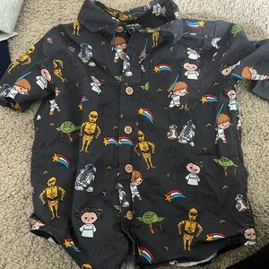 Star wars button up 3T